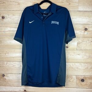 NIKE Dri Fit San Diego Padres MLB Navy Blue Polo Shirt Mens Large